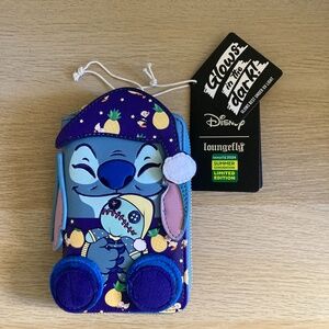 SDCC 2024 Limited Edition Bedtime Stitch Glow Dark Zip Around Wallet Disney NWT!